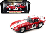 Shelby Collectibles 1965 Shelby Cobra Daytona Coupe #98 Red with White Stripes 1/18 Diecast Model Car