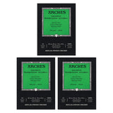 Arches Watercolor Paper Pad, 140 Pound, Cold Press, 9x12, 12 Sheets/Pack, Case of 3 Packs