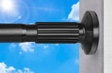 Tension Curtain Rod 51-165In(4.25-13.75Ft), Extra Long Outdoor Curtain Rod No Drilling for Window or Bathroom Patio, Adjustable