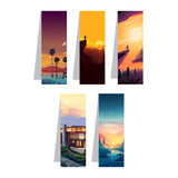 woopme Beautiful Bookmark Magnetic for Students Kids Book Lovers Readers Gift Magnetic Page Clips Folding 5 PCs