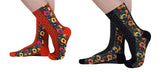 Aeoss Winter Warm Crew Vintage Socks, Novelty Socks For Women (Combo3 (Red & Black))