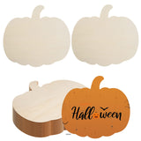 12 Pieces Large Wood Pumpkin Cutouts Blank Pumpkin Shape Cut Out Wooden Pumpkin Cutout Unfinished Wood Craft for Fall Party DIY