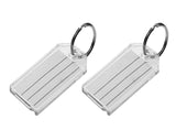 Lucky Line Extra Strength Key Tag with Split Ring; Clear, 2 Pack (20402)