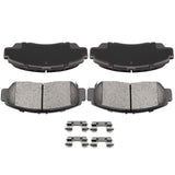 ECCPP D787-7656 4pcs Front Ceramic Disc Brake Pad Set Fit For Acura CL 2001-2003,For Acura RL 1999-2004,For Acura TL 1999-2008,F