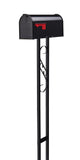 Gibraltar Mailboxes Decorative Medium Capacity Galvanized Steel Black, Mailbox & Post Combo, T11KIT0B, 1(Pack)