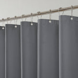 THAIGEE 1 Pack Water-Repellent Fabric Shower Curtain Liner - Hotel Quality Machine Washable, 3 Heavy-Duty Magnets with Rustproof