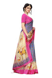 Anni Designer Women'S Pink Color Art Silk Saree (Jungle Pink_Free Size),Pink,Free,Art Silk,with blouse piece,Saree