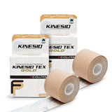 Kinesio Taping Elastic Therapeutic Athletic Tape Tex Gold FP Beige 2 in. x 13 ft 2 Pack