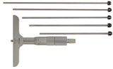 Mitutoyo 129-132, 0 - 6 X .001 Depth Micrometer, 4 Base