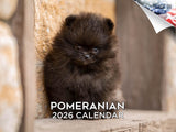 2025 2026 Pomeranian Calendar - Dog Breed Monthly Wall Calendar - 12 x 18 Open - Thick No-Bleed Paper - Giftable - Academic Teac