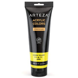 ARTEZA Acrylic Paint, Lemon Yellow Color 8.45 oz/250 ml Tube, Rich Pigment, Non Fading, Non Toxic, Single Color Paint for Artist