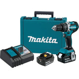 Makita XPH12T 18V LXT Lithium-Ion Compact Brushless Cordless 1/2 Hammer Driver-Drill Kit