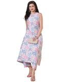 Gosriki Women'S Rayon Viscose Anarkali Printed Kurta With Pant (Sbl Grey-Vks01-Gs_M_Grey_Medium),Grey,,B0DTK618YL