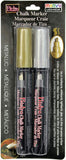 UCHIDA OF AMERICA, CORP. BISTRO MARKER SET GOLD/SILVR, us:one size, Metallics Gold & Silver