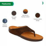 Ortho Joy Doctor Slipper For Women || Orthopedic Fashionable Women'S Slipper,Dark Brown,3,B0BRTYG2L4