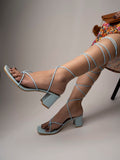 Shoetopia Women'S Sandal-Eu35 /Uk2,Blue,2,B0BT7R55QW