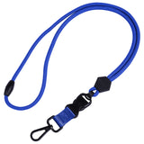 Wisdompro Breakaway Neck Lanyards, 23 inch Heavy Duty Round Cord Lanyard with Safety Breakaway Buckle, Detachable Buckle and Met