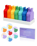 Foreveryoung Diamond Painting Baby Trays Set, Collectible Ornament with Storage Base, 7-Piece Mini Diamond Art Trays with Lids,