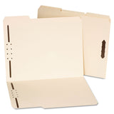 Universal UNV13420 1/3 Cut Tab Letter Size Deluxe Reinforced Top Tab Folders with Fasteners Manila (50/Box)