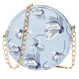 Adisa Women Girls Floral Print Round Sling Bag (Sl5073-Sky_Sky Blue),Sky Blue,,B09B56RD6Z
