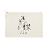 Act Justly Love Mercy Walk Humbly Micah 6:8 Religious Bible Verse Cosmetic Bag, Makeup and Travel Pouch