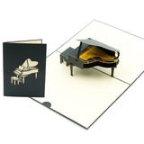 Rykamia Piano Pop Up Card, Blank PianoCard With Envelop, Piano Birthday Card, Piano Greetings Card, Happy Anniversary, Retiremen