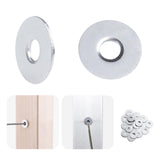 Muzata 40 Pack Cable Railing Adhesive Sleeves for 1/8 5/32 Wire Rope T316 Stainless Steel Adhesive Grommet Protector Sleeves Cab