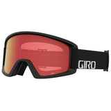 Giro Semi Ski Goggles - Snowboard Goggles for Men, Women & Youth - Black Wordmark Strap with Amber Scarlet/Clear Lens