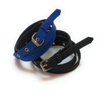 Generic Womens Denim Material Jeans Belts Black And Royal Blue 2Pcs