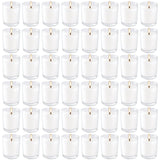 YOROXRG 48 Pack White Unscented Clear Glass Filled Votive Candles. Hand Poured Wax Candle Ideal Gifts for Aromatherapy Spa Weddi