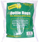 L.H. Dottie RGZ2 Wiping Rags, White, 2Pound Bag White