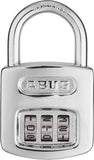 Abus 160/40 C 160 All Weather Resettable Chrome Combination Padlock, 3 Dial