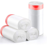 Small Trash Bags, KONE 192 Count 4 Gallon Drawstring Extra Thick Garbage Bags Wastebasket Bin Liners Plastic Trash Bags for Bath