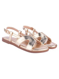 Shoetopia Women'S Snd-190 Flat Sandal-5 Kids Uk (Snd-190-Golden)-Eu38,Gold,5,B0D2RM27PJ