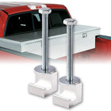 PIT66 Truck Tool Box Mounting Kit Comes with Fastening Nuts 1 Pair Universal Truck Tool Box Tie Downs Accessories Rail Mounting
