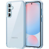 JETech Case for Samsung Galaxy S24 FE, Non-Yellowing Shockproof Bumper Protective Phone Cover, Anti-Scratch Hard PC Back (Blue)