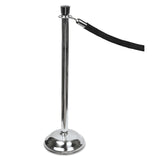 Tatco 11000 Crowd Control Posts, Chrome, 41Inch High, Silver, 2/Box