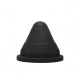 Heavenglow Compact Foam Massage Ball 9.8 Cm Textured Massage Ball Round Base Black, ConeShaped Black