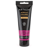 ARTEZA Acrylic Paint Rose Color (120 ml Pouch, Tube), Rich Pigment, Non Fading, Non Toxic, Single Color Paint for Artists and Ho