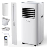 Coolblus Portable Air Conditioners,8400 BTU air conditioner Cools Up to 360 Sq. Ft. 3 in 1 Portable AC with Remote Control,24H T