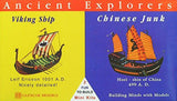 Platz 1:72 Scale Ancient Explorers Viking Ship/Chinese Junk Model Kit