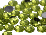 11mm Flat Back Round Acrylic Rhinestones Plastic Gems for Jewelry Making Costume Jewels Cosplay Embelishments - 75 Pieces (Yello
