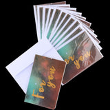 12 pcs Assorted All Occasion Kraft Greeting Cards Folding Card Handmade B