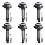 Set of 6 Ignition Coil Pack and Spark Plugs 3.7 3.5 V6 Compatible with Ford F150 Edge Flex Taurus Lincoln MKS MKT MKZ MKX Mercur