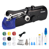 Handheld Sewing Machine for Beginners, Mini Sewing Machine for Adults Quick Stitching with Sewing Supplies Suitable for Clothes,