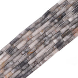 BEADIA Natural Eagle Eye Tube Beads Cylinder 4x13mm 38cm/Strand Stone Beads for Jewelry Making