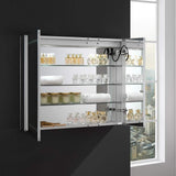 Fresca Spazio 36 Wide X 30 Tall Bathroom Medicine Cabinet W/Led Lighting & Defogger