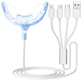 Teeth Whitening Accelerator Light, 16x More Powerful Blue LED Light, Mouth Tray Teeth Whitening Enhancer Light Trays Connected w