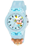 Shocknshop Silicone 3D Mouse Children Kids Multi Color Analog Led Lights Watch For Girls Kids Watch Gift Birthday Baby Girl Watc