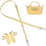 jiesinlov Leather Bag Shoulder Strap Replacement Crossbody Adjustable Conversion Kit Fit for Mini Pouch(NEW-WHEAT YELLOW)